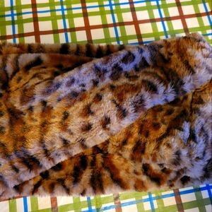 Leopard print infinity scarf